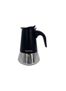 Espresso kafijas automāts, nerūsējošā tērauda, ​​4 tases, melns/sudrabains, Klausberg, KB 7844