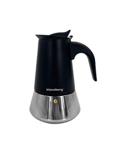 Espresso kafijas automāts, nerūsējošā tērauda, ​​4 tases, melns/sudrabains, Klausberg, KB 7844  Hover