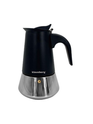 Espresso kafijas automāts, nerūsējošā tērauda, ​​4 tases, melns/sudrabains, Klausberg, KB 7844  Hover