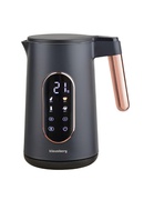 Elektriskā tējkanna, 1.7L, 2200W, melna/rozā zelta, Klausberg, KB 7892
