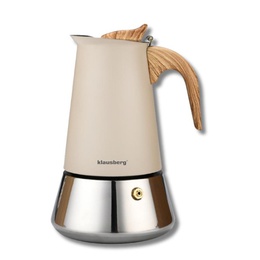 Espresso kafijas kanna, nerūsējošais tērauds, 6 tasēm, melna/sudraba, Klausberg, KB 7995