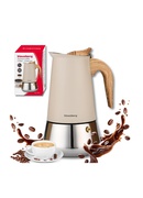 Espresso kafijas kanna, nerūsējošais tērauds, 9 tasēm, melna/sudraba, Klausberg, KB 7996 Hover