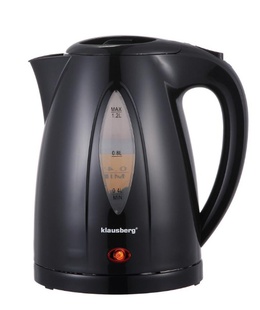Elektriskā tējkanna, 1.2 L, melna, 900–1100 W, KB 9001, Klausberg  Hover