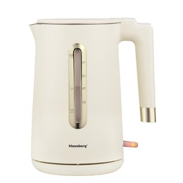 Elektriskā tējkanna, 1.7 L, krēmkrāsas, 1500–1800 W, Klausberg KB 9004
