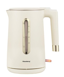 Elektriskā tējkanna, 1.7 L, krēmkrāsas, 1500–1800 W, Klausberg KB 9004  Hover