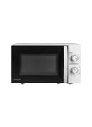 Mikroviļņu krāsns Toshiba MW MM20PWH, 20 L, ar mehānisko vadību, 800 W jaudu