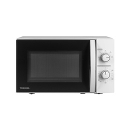Mikroviļņu krāsns Toshiba MW MM20PWH, 20 L, ar mehānisko vadību, 800 W jaudu