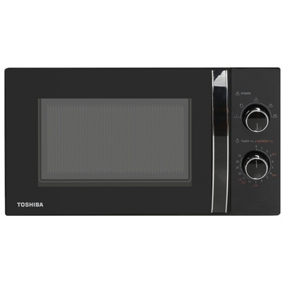 Mikroviļņu krāsns Toshiba MW MM20PBK, 20 L, ar mehānisko vadību, 800 W jaudu