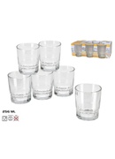 6 stikla ūdens glāžu komplekts 256 ml, 9 × 8 × 8 cm, KITCHEN&GO 8430540233583