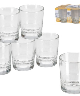 6 stikla ūdens glāžu komplekts 256 ml, 9 × 8 × 8 cm, KITCHEN&GO 8430540233583  Hover