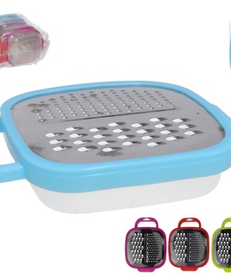 Daudzfunkcionāla rīve ar plastmasas trauku, 5 × 15 × 18 cm, KITCHEN&GO 8430540406642  Hover