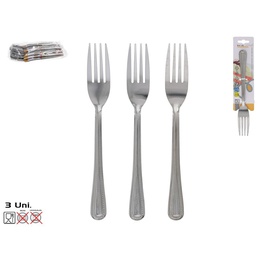 Dakšu komplekts, 3 gab., 21 x 1 x 4,5 cm, KITCHEN&GO 8430540413329