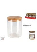 Borsilikāta stikla burka 600 ml, 13 × 10 × 10 cm, KITCHEN&GO 8430540911078