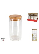 Borosilikāta stikla burka 1300 ml, 22,5 × 10 × 10 cm, KITCHEN&GO 8430540911092