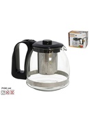Stikla tējkanna ar filtru 700 ml, zāļu tējai, 11 × 12,5 × 16 cm, KITCHEN&GO 8430540936811