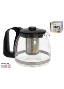 Stikla tējkanna ar filtru 1250 ml, zāļu tējai, 13 × 14 × 19 cm, KITCHEN&GO 8430540936828
