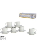 6 krūžu/šķīvju komplekts, 12 priekšmeti 8 × 13 × 13 cm, KITCHEN&GO 8430540979047