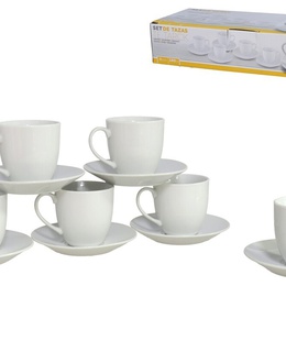 6 krūžu/šķīvju komplekts, 12 priekšmeti 8 × 13 × 13 cm, KITCHEN&GO 8430540979047  Hover