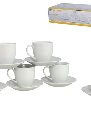 6 krūžu/šķīvju komplekts, 12 priekšmeti 8 × 13 × 13 cm, KITCHEN&GO 8430540979047  Hover