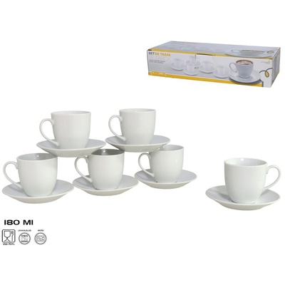 6 krūžu/šķīvju komplekts, 12 priekšmeti 8 × 13 × 13 cm, KITCHEN&GO 8430540979047