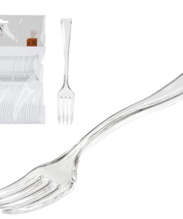 Komplekts 36 caurspīdīgas plastmasas deserta dakšiņas, 16×12.8×1.5 cm, 10673, Kinvara  Hover