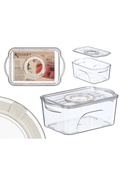 Mazs ledusskapja organizators ar vāku, balts, 8.5×21×13.2 cm, 12508, Kinvara