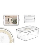 Liels ledusskapja organizators ar vāku, balts, 12.5×30×19.2 cm, 12510, Kinvara