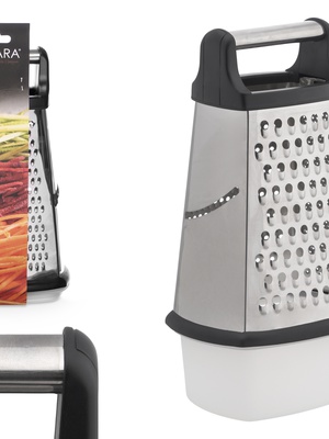 Tērauda rīve, melna, liels mērtrauks, 26×16.5×12.5 cm, 13754, Kinvara  Hover