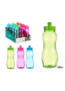 Ūdens pudele, 550 ml, 3 krāsas, 21×7.5×6.5 cm, 47311, Leknes