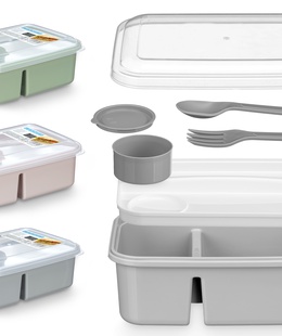 Pusdienu kaste ar galda piederumu nodalītāju, 8×20×14.5 cm, 67007, Leknes  Hover