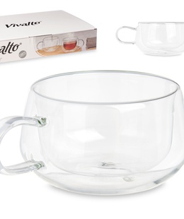 Borosilikāta tējas krūze 280 ml, 6×14×10 cm, 85368, Kinvara  Hover