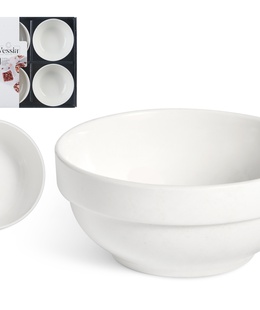 Komplekts 6 baltas porcelāna bļodas 9 cm, 86525, Vessia  Hover