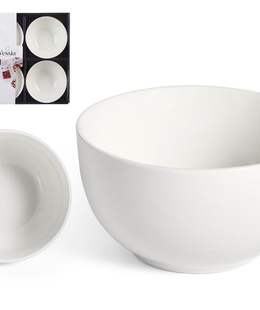 Komplekts 6 baltas porcelāna bļodas 10 cm, 86527, Vessia  Hover