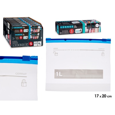 Daudzfunkcionāli maisi ar aizdari, 1 L, 20 gab., 20×17+2.5 cm, 87070, Leknes