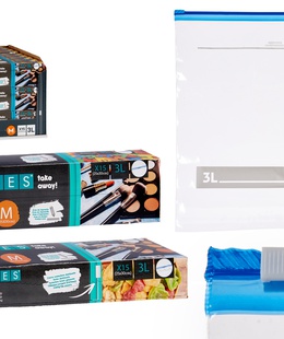 Daudzfunkcionāli maisi ar aizdari, 3 L, 15 gab., 25×30+2.5 cm, 87071, Leknes  Hover