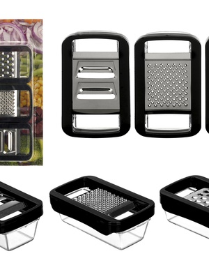 3 rīvju komplekts ar mazu konteineru, 23.5×17×3.5 cm, 92604, Kinvara  Hover