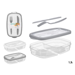 Pusdienu kaste, 2 krāsas, 5.5×26×16 cm, 93500, Leknes