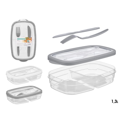 Pusdienu kaste, 2 krāsas, 5.5×26×16 cm, 93500, Leknes