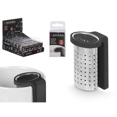 Tējas sietiņš, melns, 9×4×4 cm, 93580, Kinvara