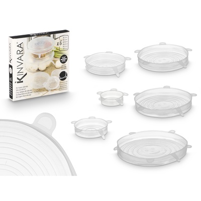 Komplekts 6 silikona vāki, 5×19×19 cm, 93582, Kinvara