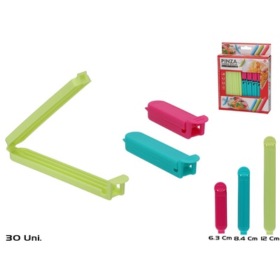 Maisiņu aizspiedējs 12 cm, 1,5 x 12 x 1,5 cm, GERIMPORT 8445393221526