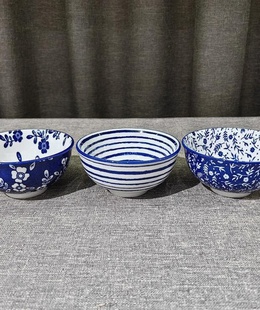 Porcelāna bļoda, 3 dizaini, 5,5 x 11,5 x 11,5 cm, KITCHEN&GO 8445393250359  Hover