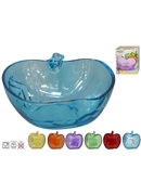 Stikla bļoda ābola formā 12,5 x 13 x 4,7 cm, 6 krāsas, KITCHEN&GO 8445393260242