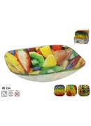 Kvadrātveida stikla bļoda, 3 dizaini, 4 x 15 x 15 cm, KITCHEN&GO 8445393278858