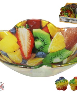 Stikla bļoda, 3 dizaini, 3 x 11,5 x 11,5 cm, KITCHEN&GO 8445393278889  Hover