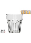 6 gab. Casablanca glāzes 300 ml, 9,5 x 9 x 9 cm, KITCHEN&GO 8445393387970