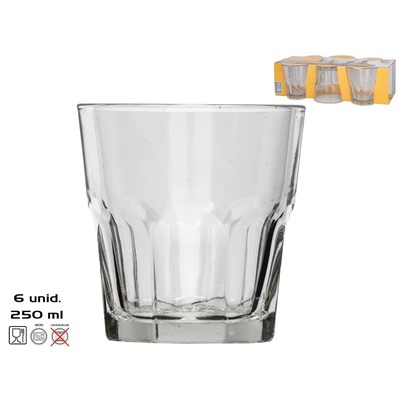 6 gab. Casablanca glāzes 250 ml, 8,5 x 8 x 8 cm, KITCHEN&GO 8445393387987