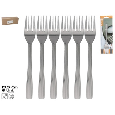 Dakšiņas (6 gab.), 19,4 x 2,6 cm, KITCHEN&GO 8445393388496