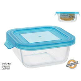 Kvadrātveida stikla pusdienu kārba 320 ml, 5 x 13,2 x 11,7 cm, KITCHEN&GO 8445393405988