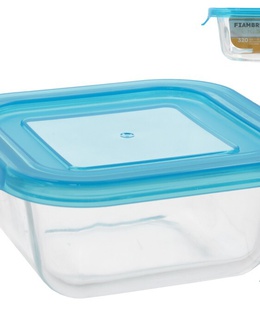 Kvadrātveida stikla pusdienu kārba 320 ml, 5 x 13,2 x 11,7 cm, KITCHEN&GO 8445393405988  Hover